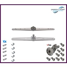 Çınaroğlu Ticaret Arçelik 9250 Lb Bulaşık Makinesi Alt ve Üst Pervane Takımı + 10 Üst Sepet Tekerleği + 10 Adet Pim