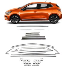 Niken Renault clio 5 komple full krom nikelaj kaplama seti 2020+ 25 parça