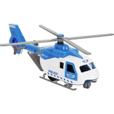 Kyops Çek Bırak Metal Helikopter 20 cm - Mavi (Lisinya)
