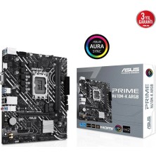 Asus Prıme H610M-K Argb H610 Anakart 1700 Pin Chipset Yüksek Performanslı DDR5 RAM Özellikleri PCI Express 5.0