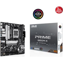 Asus Prıme B850M-K B850M Ddr5 (Vga Yok) Glan 2.5g Matx Hd Dp M2 Am5 Amd Anakart