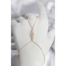 Getittir Pirinç Gold Renk Zirkon Taşlı Kadın Şahmeran - Lisinya