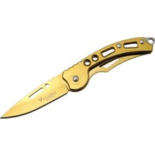 HERŞEYBURDAMODA Sdr-10 G Gold Çakı 15 cm Manuel, Kemerlikli