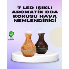 Technomark İnegöl Ultrasonik Ahşap Desenli 130ML Aromaterapi Difüzör ve Hava Nemlendirici