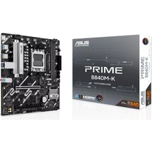 Asus Prıme B840M-K B840 Ddr5 (Vga Yok) Glan 2.5g Atx Hd M2 Am5 Amd Anakart