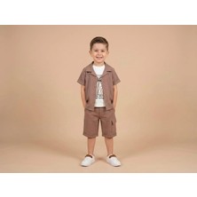 Wenny Çizgili Gömlekli 3 Lü Erkek Çocuk Takım