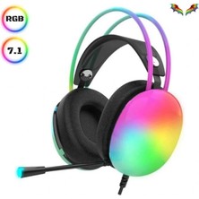 Krm Kablosuz Bluetooth Kulaklık Rgb Işıklı Kulak Üstü 5.3 Bluetooth Bağlantılı Krm