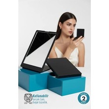 Krm Katlanabilir Ikili Cep Aynası Seti – Ultra Net Cam & Ergonomik Kompakt Tasarım Krm