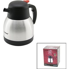 Krm 1lt  304 Çelik Termos Inox Serisi 12 Saat Sıcak - 24 Saat Soğuk Çift Contalı Kapak Ckr-20