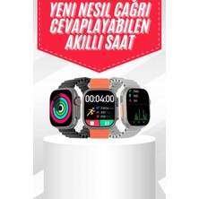 Krm Android ve Ios Uyumlu Uyku ve Sağlık Takibi Yapabilen 3 Kordonlu Akıllı Saat Krm