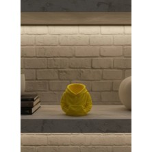 Technomark İnegöl Dekoratif Sarı Hoodie Kalemlik 10X10 cm