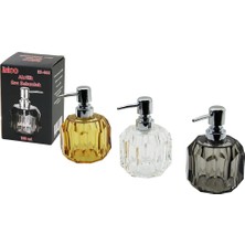 Krm Tombul Yuvarlak - Prizma  Şeffaf - Renkli   Akrilik - Mika Kristal  Sıvı Sabunluk  180ML