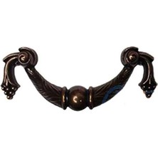 Uravas Store Dekoratif Zamak Üzümlü Kulp - 64MM, Eskitme, 1 Adet