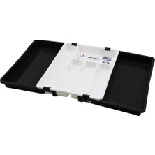 Krm Kayar Kaşıklık Iki Taraflı Çift Açılır Ayarlanabilir Çekmece Içi 36X69CM (5047) Krm