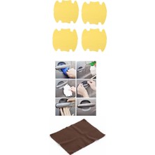 Krm 5li Set Araba Kapı Kolu Koruyucu Çizilme Önleyici Şeffaf Sticker Film Koruma Seti Krm