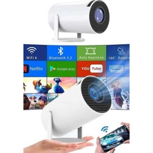 Tios Shop Krm Sinema Projektörü DLP 1024 x 600 Çözünürlük HDMI USB Wifi Bağlantılı Taşınabilir Cihaz