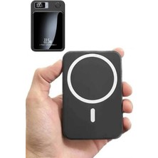 Krm Magsafe Hızlı Şarj 10.000 Mah Wireless Şarj Powerbank Android ve Ios Uyumlu Krm