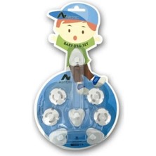 Krm 6 Parça Çocuk Güvenlik 3&amp;apos;lü Seti-2 Boy Çekmece,dolap Kilidi ve 4 Adet Priz Içi G