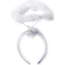 Krm Beyaz Otrişli Tüylü Esnek Yapı Melek Haresi Melek Tacı (5047) Krm