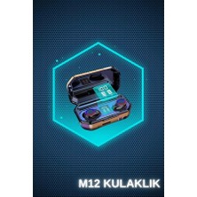 Krm Kadınlar Için 3 Kordonlu Akıllı Saat ve Dijital Göstergeli Powerbankli Bluetooth Kulaklık