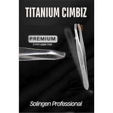 Krm 3 mm Ince Uçlu Cımbız Titanyum Çelik Solingen Professional Krm