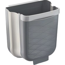 Krm Gri Katlanabilir Mutfak Çöp Kovası 6lt (5047) Krm