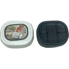 Krm Set Üstü Katı Sabunluk Kapaklı Plastik (5047) Krm