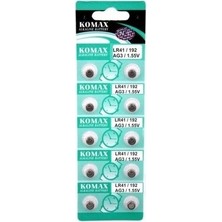 Krm Ag3 Saat Pili - Düğme Pil 10LU Paket LR41/192 1.55V Krm