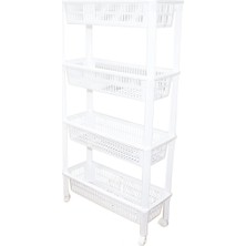 Krm 4 Katlı Düzenleyici  - Raf Ünitesi Tekerlekli 510X205X945MM (5047) Krm