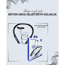 Krm Polygold PG-100 Boyun Askılı Kablosuz Kulaklık – 200 Saat Bekleme Süresi, Stereo Ses, Mikr