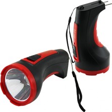 Krm 3W Tek LED Bombeli Gövde Fiş Şarjlı El Feneri Uzun Mesafeli (5047) Krm