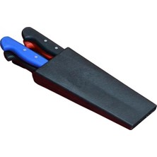 DS LLC Ieg ™ Plastik Bıçak Kütüklüğü 4 Lü - Kırmızı, Plastik, Kemerlikli Bıçak Çanta Dsllcr