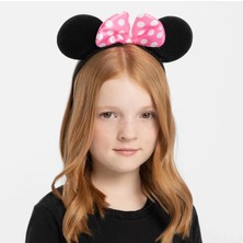 Krm Pembe Fiyonklu Minnie Mouse Tacı Mini Kulak (5047) Krm