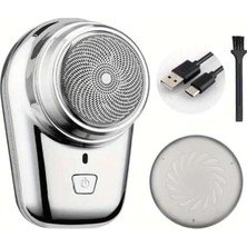 Krm Mini Shaver Sıfır Sakal Taşınabilir Şarjlı Tıraş Makinesi Ipx6 Korumalı  (5047) Krm
