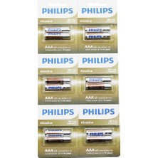 Krm Phılıps  Alkaline Ince - Aaa - 1.5V  Pil  12PCS= 2li x 6 (5047) Krm