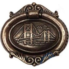 Uravas Store Dekoratif Zamak Sarkaç - Büyük, Kulp, Eskitme, 1 Adet