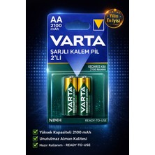 Anı Ofis Kırtasiye 2100 Mah Aa Şarjlı Kalem Pil 2’li – Uzun Ömürlü, Yüksek Kapasiteli, Hazır Kullanım