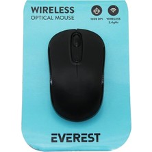 Krm Everest SM-804 Wireless - Kablosuz 1600DPI USB Optical Mouse Vakum Ambalaj (5047) Krm