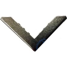 DS LLC Ieg ™ Kitap, Kapak, Menü, Albüm Köşesi, Büyük - 23X40MM, Nikel, 10 Adet DSLLCRS-IEGK34