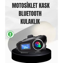 Rivera Tech Rvrhb Su Geçirmez Bluetooth 5.3 Kask Kulaklığı 1000MAH Bataryalı
