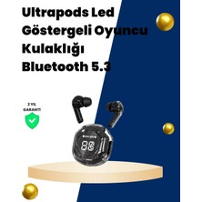 Krm Bluetooth 5.3 Kablosuz Kulaklık 30MM Sürücü LED Ekranlı Mikrofonlu Krm
