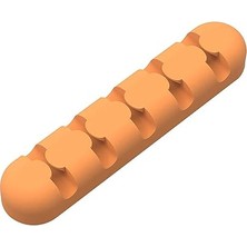 MarkEntegra Yapışkanlı Kablo Düzenleyici Organizer Turuncu