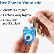 Weways Taşınabilir Diş Ipi Anahtarlık | Dental Floss | Portatif Ağız Bakım Ürünü | Günlük Hijyen | 4 Renkten Biri