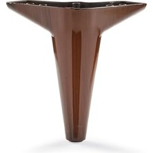 MarkEntegra Konik Ayak Ceviz Renk - Pp Plastik - 15 cm Yükseklik - Vidalar Dahil