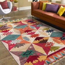 MarkEntegra Rhodo Kadife Pamuk Tabanlı Yıkanabilen Kaydırmaz Antibakteriyel Salon Halısı 80X200