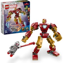 MarkEntegra LEGO Marvel Iron Man Robotu, Ultron’a Karşı 76307-6 Yaş ve Üzeri Süper Kahraman Sevenler Için Yaratıcı Oyuncak Yapım Seti, Doğum Günü Hediyesi (101 Parça)