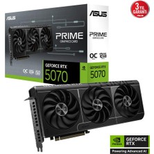 Asus PRIME-RTX5070-O12G 12GB Geforce RTX5070 Gddr7 192BIT HDMI 3xdp 16X Ekran Kartı