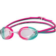 MarkEntegra Arena Üniseks Yetişkin Python Yarış Yüzme Gözlüğü Erkekler ve Kadınlar Için Rekabetçi Yüzücüler Buğu Önleyici Ayna Olmayan Lens Kucak Yüzme, Şeffaf/şok Edici Pembe/su