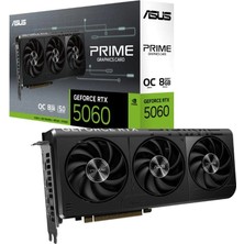 Asus PRIME-RTX5060-O8G 8gb Nvidia RTX5060 Gddr7 128BIT HDMI 3xdp 16X Ekran Kartı
