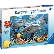 MarkEntegra 95933 Yunuslar Puzzle, 60 Parça, Çok Renkli